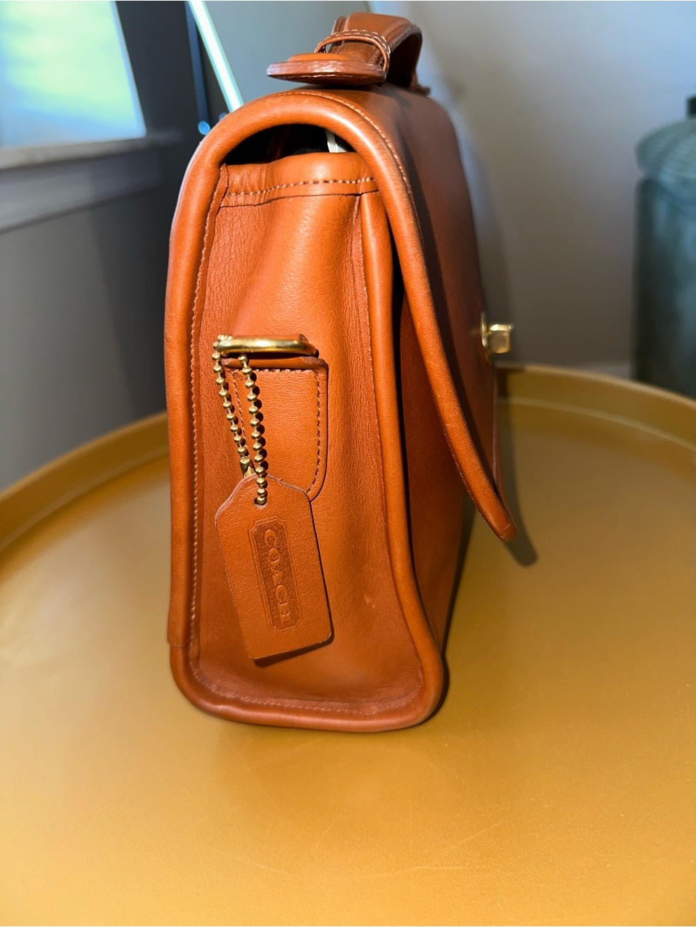 Coach Court Bag — 9870 (British Tan, 1998, Made in Turkey) - Picture 4 of 11